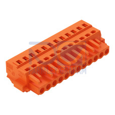 1-conductor female connector, CAGE CLAMP&reg;, 2.5 mm&sup2;, orange