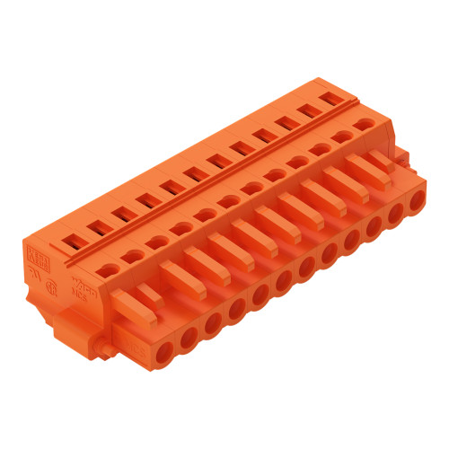 1-conductor female connector, CAGE CLAMP&reg;, 2.5 mm&sup2;, orange