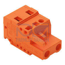 1-conductor female connector, CAGE CLAMP&reg;, 2.5 mm&sup2;, orange
