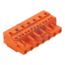1-conductor female connector, CAGE CLAMP&reg;, 2.5 mm&sup2;, orange