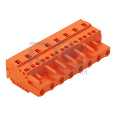 1-conductor female connector, CAGE CLAMP&reg;, 2.5 mm&sup2;, orange