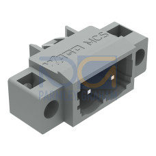 THT male header, 1.2 x 1.2 mm solder pin, angled, gray