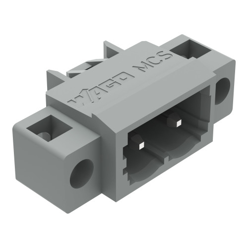 THT male header, 1.2 x 1.2 mm solder pin, angled, gray