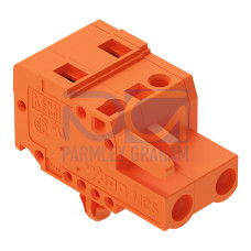 1-conductor female connector, CAGE CLAMP&reg;, 2.5 mm&sup2;, orange
