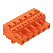 1-conductor female connector, CAGE CLAMP&reg;, 2.5 mm&sup2;, orange