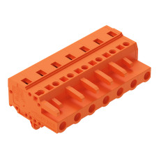 1-conductor female connector, CAGE CLAMP&reg;, 2.5 mm&sup2;, orange