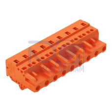 1-conductor female connector, CAGE CLAMP&reg;, 2.5 mm&sup2;, orange