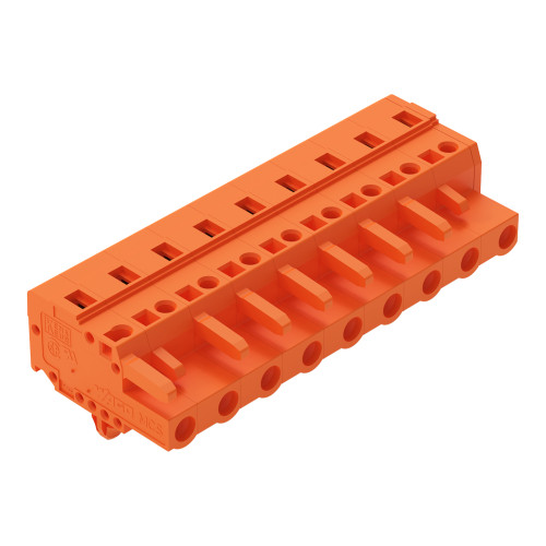 1-conductor female connector, CAGE CLAMP&reg;, 2.5 mm&sup2;, orange