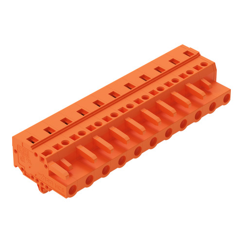 1-conductor female connector, CAGE CLAMP&reg;, 2.5 mm&sup2;, orange