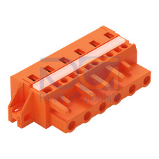 1-conductor female connector, CAGE CLAMP&reg;, 2.5 mm&sup2;, orange