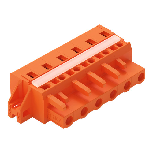 1-conductor female connector, CAGE CLAMP&reg;, 2.5 mm&sup2;, orange