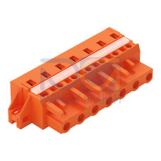 1-conductor female connector, CAGE CLAMP&reg;, 2.5 mm&sup2;, orange