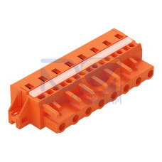 1-conductor female connector, CAGE CLAMP&reg;, 2.5 mm&sup2;, orange