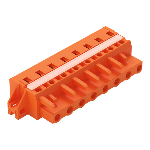 1-conductor female connector, CAGE CLAMP&reg;, 2.5 mm&sup2;, orange