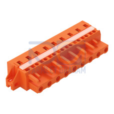 1-conductor female connector, CAGE CLAMP&reg;, 2.5 mm&sup2;, orange