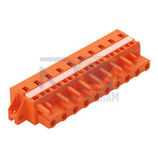 1-conductor female connector, CAGE CLAMP&reg;, 2.5 mm&sup2;, orange