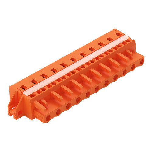 1-conductor female connector, CAGE CLAMP&reg;, 2.5 mm&sup2;, orange