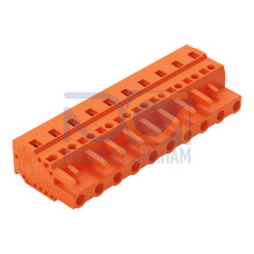 1-conductor female connector, CAGE CLAMP&reg;, 2.5 mm&sup2;, orange
