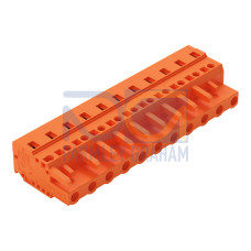 1-conductor female connector, CAGE CLAMP&reg;, 2.5 mm&sup2;, orange