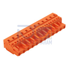 1-conductor female connector, CAGE CLAMP&reg;, 2.5 mm&sup2;, orange