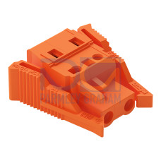 1-conductor female connector, CAGE CLAMP&reg;, 2.5 mm&sup2;, orange