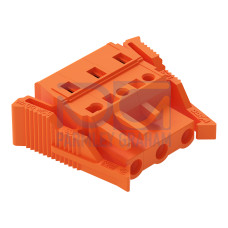 1-conductor female connector, CAGE CLAMP&reg;, 2.5 mm&sup2;, orange