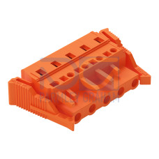 1-conductor female connector, CAGE CLAMP&reg;, 2.5 mm&sup2;, orange