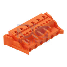 1-conductor female connector, CAGE CLAMP&reg;, 2.5 mm&sup2;, orange