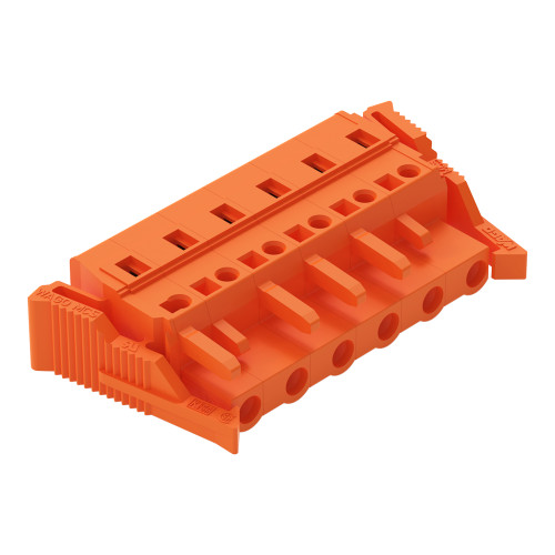 1-conductor female connector, CAGE CLAMP&reg;, 2.5 mm&sup2;, orange