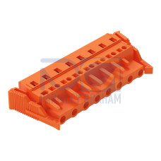 1-conductor female connector, CAGE CLAMP&reg;, 2.5 mm&sup2;, orange