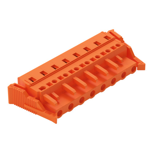 1-conductor female connector, CAGE CLAMP&reg;, 2.5 mm&sup2;, orange