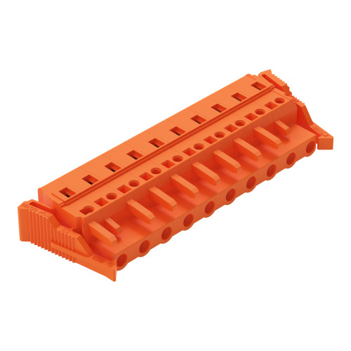 1-conductor female connector, CAGE CLAMP&reg;, 2.5 mm&sup2;, orange