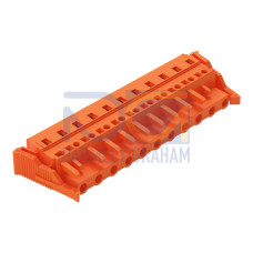 1-conductor female connector, CAGE CLAMP&reg;, 2.5 mm&sup2;, orange