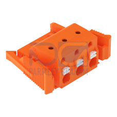 1-conductor female connector, push-button, Push-in CAGE CLAMP&reg;, orange