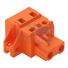 1-conductor female connector, CAGE CLAMP&reg;, 2.5 mm&sup2;, orange