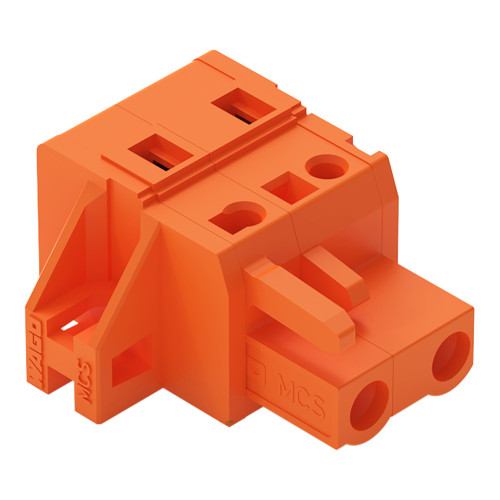 1-conductor female connector, CAGE CLAMP&reg;, 2.5 mm&sup2;, orange