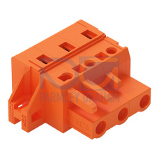 1-conductor female connector, CAGE CLAMP&reg;, 2.5 mm&sup2;, orange