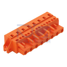 1-conductor female connector, CAGE CLAMP&reg;, 2.5 mm&sup2;, orange