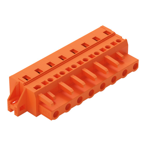 1-conductor female connector, CAGE CLAMP&reg;, 2.5 mm&sup2;, orange