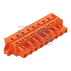 1-conductor female connector, CAGE CLAMP&reg;, 2.5 mm&sup2;, orange
