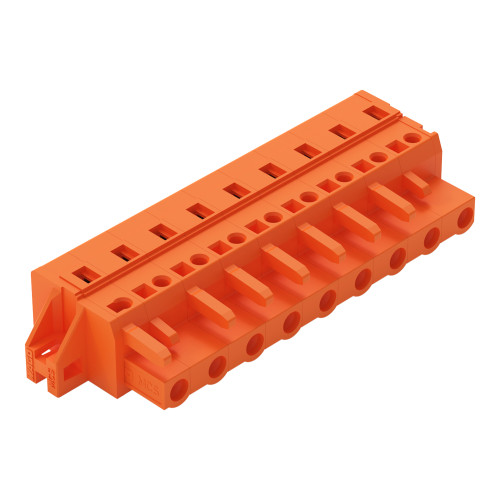 1-conductor female connector, CAGE CLAMP&reg;, 2.5 mm&sup2;, orange