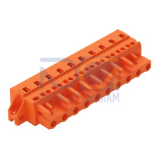 1-conductor female connector, CAGE CLAMP&reg;, 2.5 mm&sup2;, orange