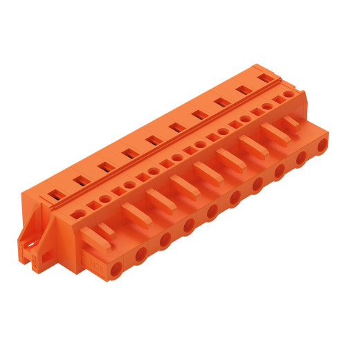 1-conductor female connector, CAGE CLAMP&reg;, 2.5 mm&sup2;, orange