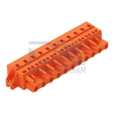1-conductor female connector, CAGE CLAMP&reg;, 2.5 mm&sup2;, orange