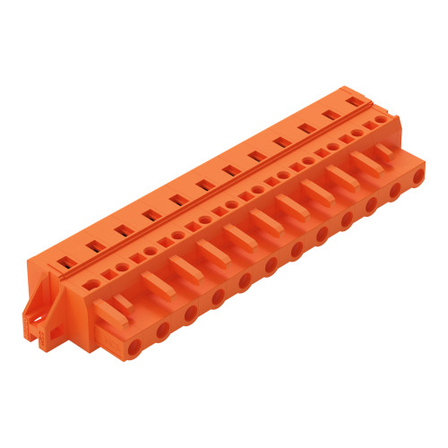 1-conductor female connector, CAGE CLAMP&reg;, 2.5 mm&sup2;, orange