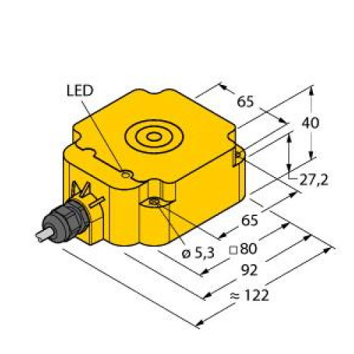 Inductive Sensor, With Switching Distance, Operating voltage Nom. 8.2 VDC
