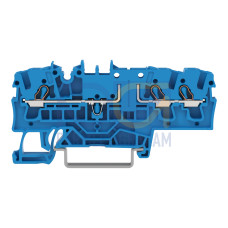 3-conductor carrier terminal block, for DIN-rail 35 x 15 and 35 x 7.5, 2.5 mm&sup2;, blue