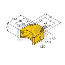 Inductive Sensor, For Rotary Actuators, Operating voltage Nom. 8.2 VDC