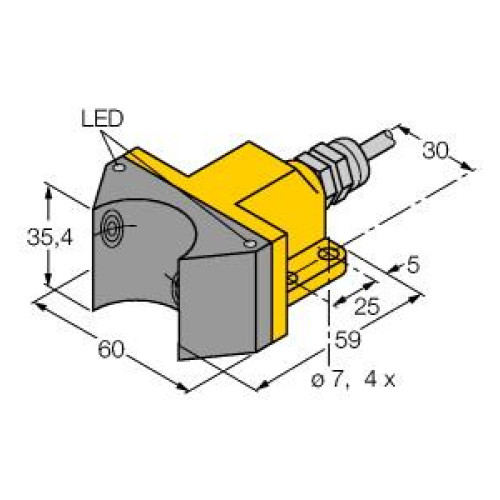 Inductive Sensor, For Rotary Actuators, Operating voltage Nom. 8.2 VDC