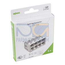 PUSH WIRE&reg; splicing connector, for solid and stranded conductors, max. 4 mm&sup2;, transparent
